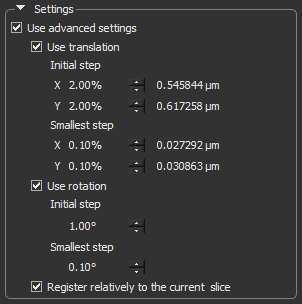 Advanced settings